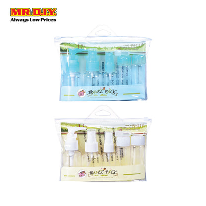 (MR.DIY) KEQI 7 in 1 Travel Pack Cosmetic Bottle Kit Set