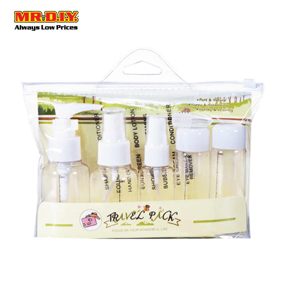 (MR.DIY) KEQI 7 in 1 Travel Pack Cosmetic Bottle Kit Set