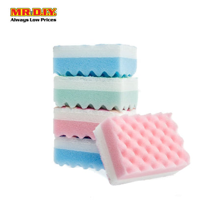 OKS Dual-Sided Soft Sponge Colourful (5pcs)