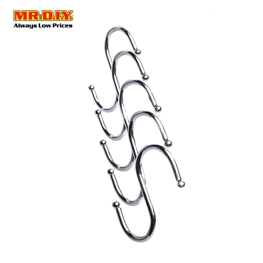 Stainless Steel S Hooks (5 pieces)