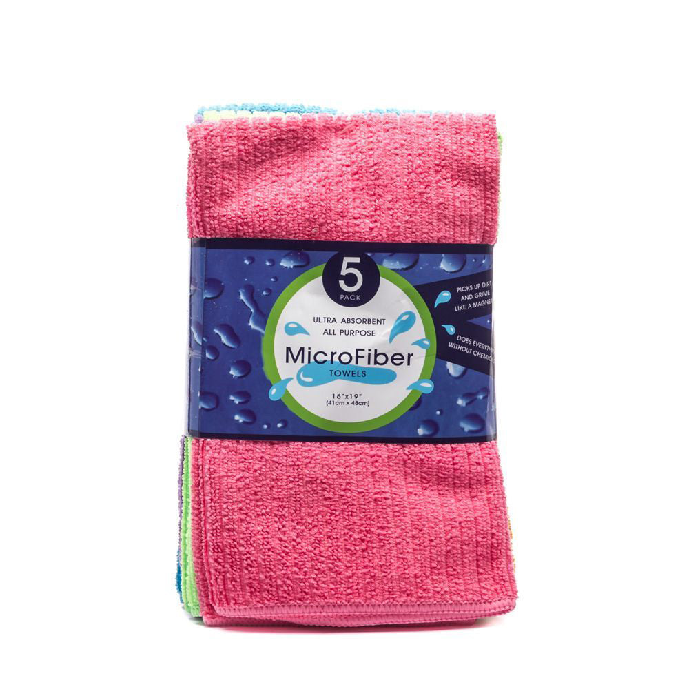 (MR.DIY) Microfiber Multi-Colour Square Towels (5pcs)