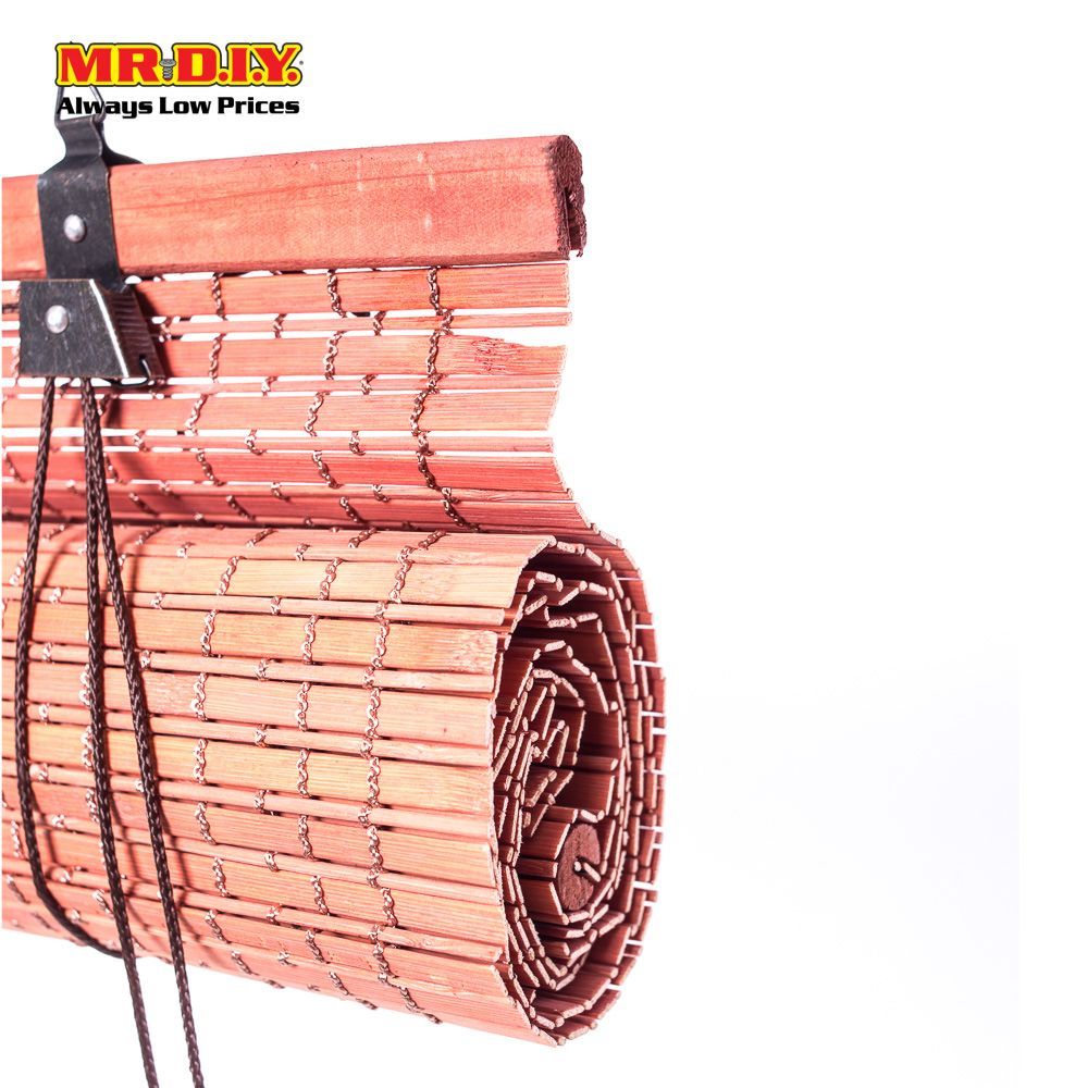 (MR.DIY) Natural Bamboo Roll-Up Blinds (90x50cm)