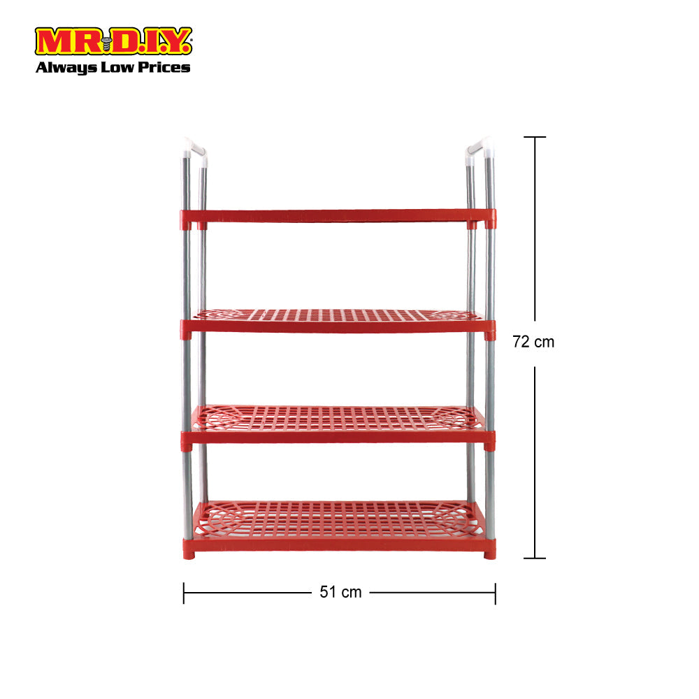 High Quality 4 Tier Plastic Shoe Shelf 1620