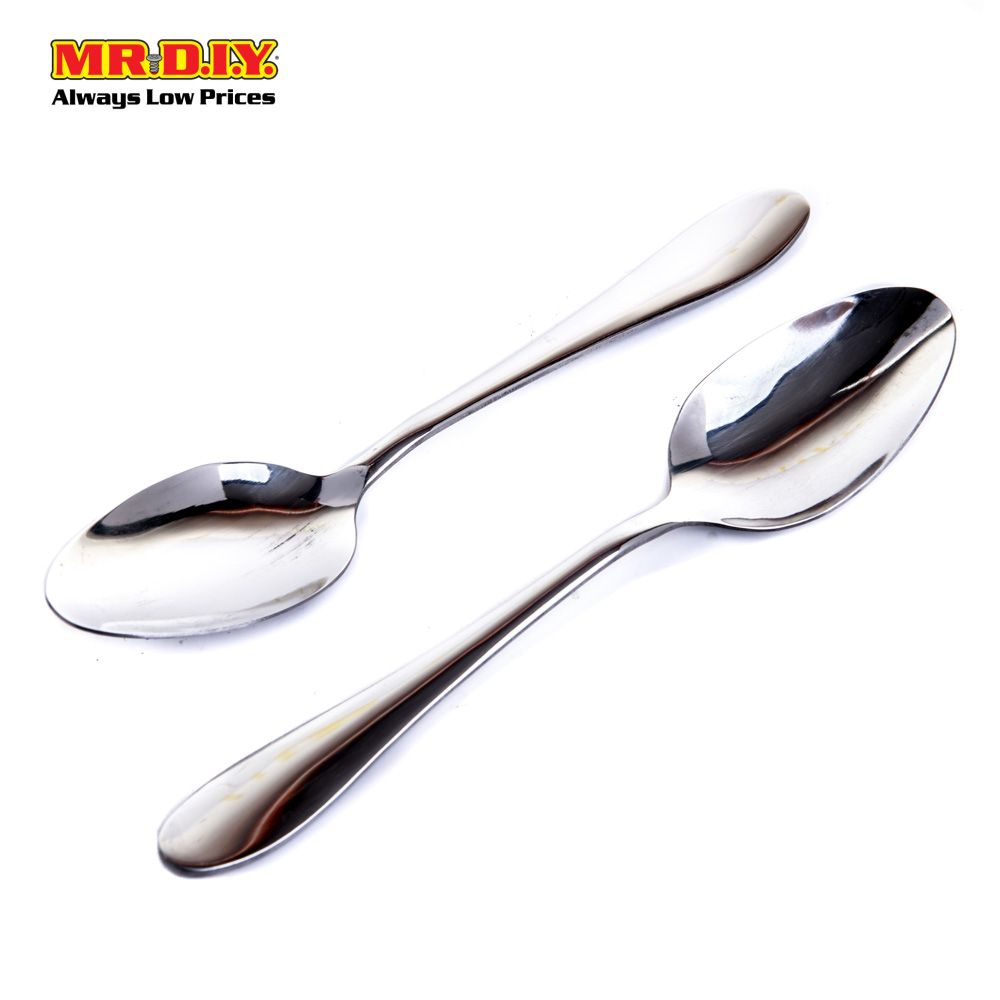 (MR.DIY) Premium High-Quality Stainless Steel Durable Extra Thick Spoons (6pcs)