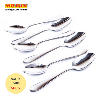 (MR.DIY) Premium High-Quality Stainless Steel Durable Extra Thick Spoons (6pcs)