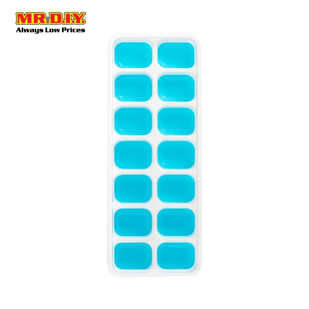 (MR.DIY) Plastic Ice Cube Tray Container with Lid (1pc)