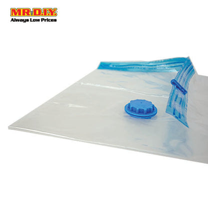(MR.DIY) Travel Resealable Vacuum Plastic Storage Bag With Valve (50cm X 70cm)