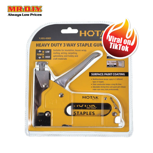 HOTAK Heavy Duty 3 Way Staple Gun