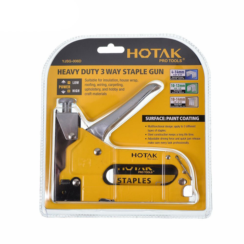 HOTAK Heavy Duty 3 Way Staple Gun