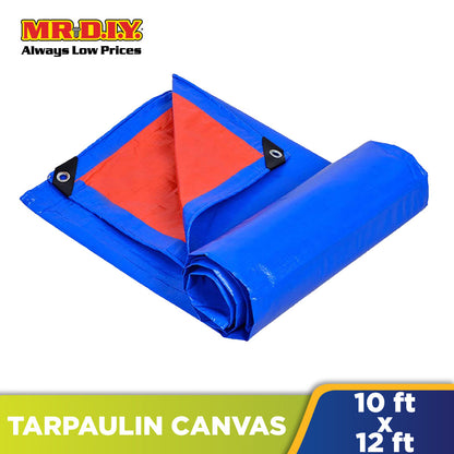 (MR.DIY) Waterproof Tarpaulin Canvas Sheet Cover (10x12 Feet)