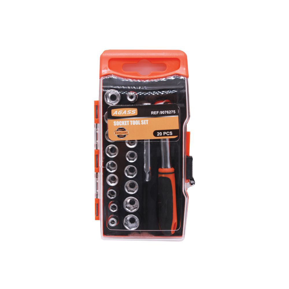 (MR.DIY) AGASS Heavy Duty Socket Wrench Set (20pcs)
