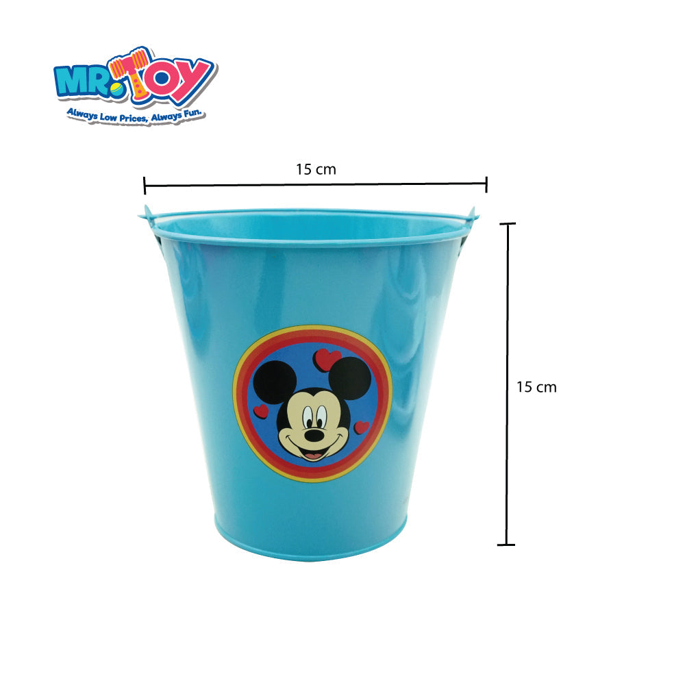 DISNEY Mickey Metal Pail (15cm x 15cm)