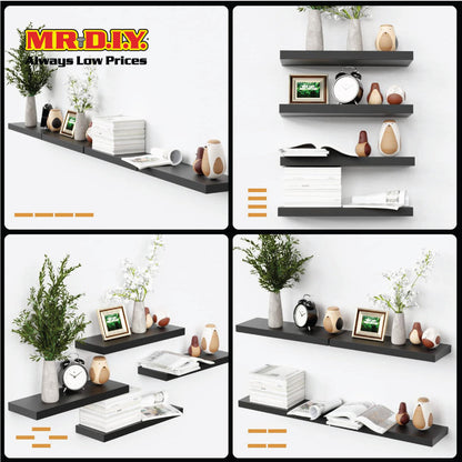 (MR.DIY) Wood Board Pb Decoration 80x19.5x1.5cm (Black)