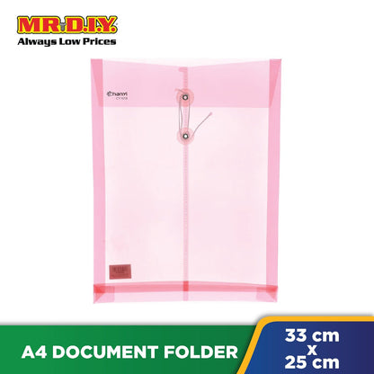 CHANYI Transparent String A4 Document Folder (1pc)