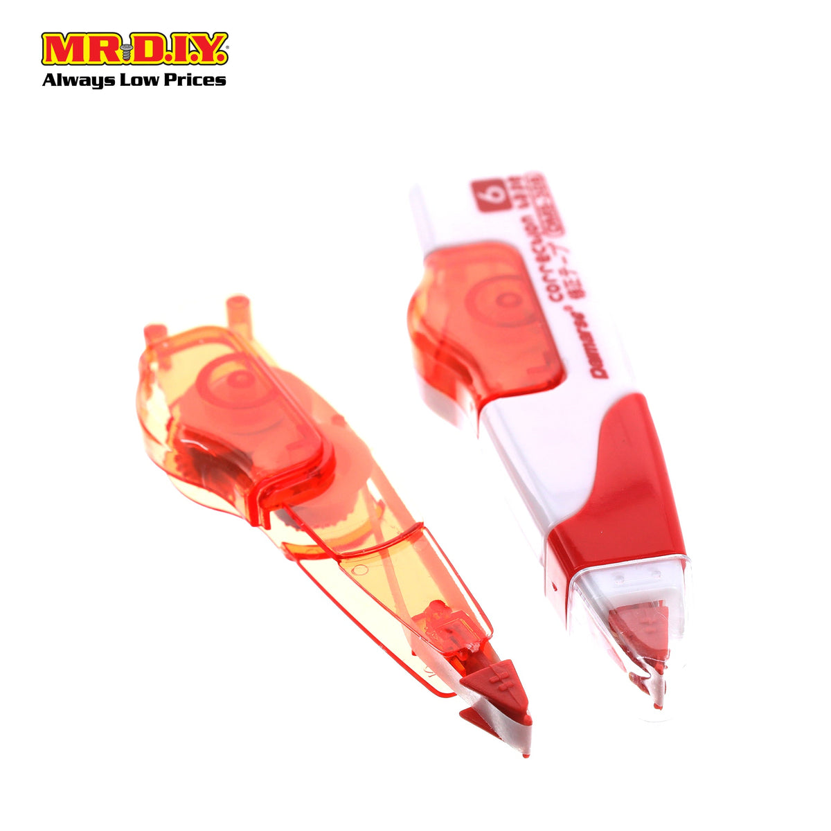 (MR.DIY) DAIMARSE Strong Adhesion Fast Drying Correction Tape Set - DMS308 [6m] (1+1 pcs)