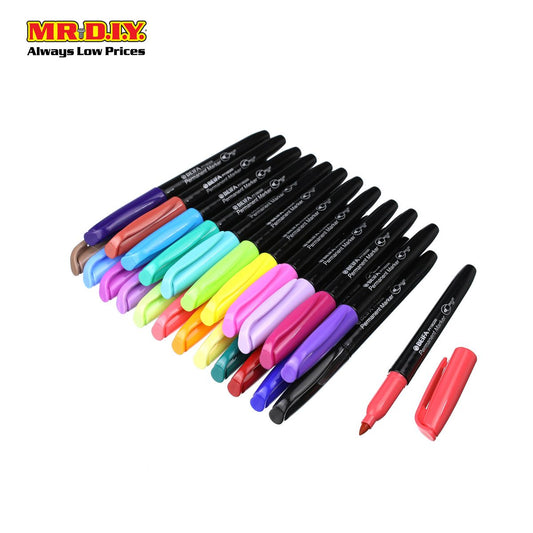 (MR.DIY) Beifa Permanent Marker (24 pcs)