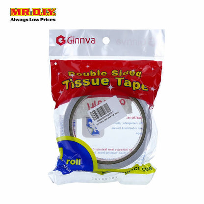 GINNVA Double Sided Tape (White) (2.4cm x 9m)