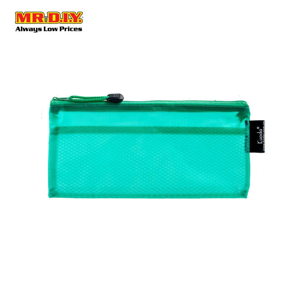 (MR.DIY) KUODA Neon Colour PVC Pencil Case (22cm x 11cm)