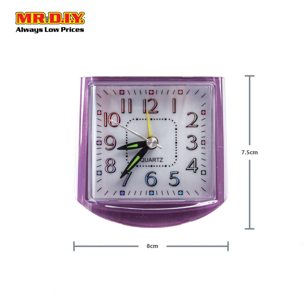 (MR.DIY) Quartz SMALL ALARM CLOCK WITH LIGHT