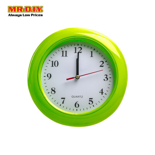 (MR. DIY) QUARTZ Plastic Analog Wall Clock Modern Jam Dinding  (20cm)