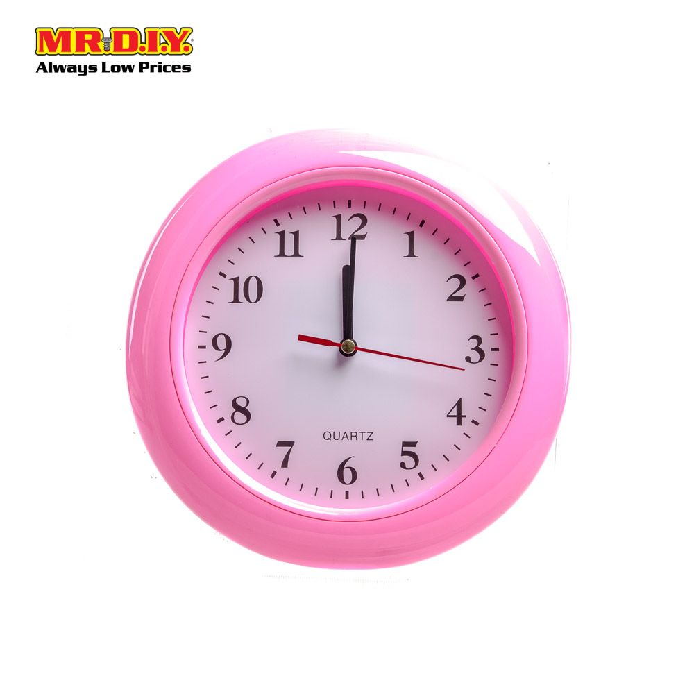 (MR. DIY) QUARTZ Plastic Analog Wall Clock Modern Jam Dinding  (20cm)