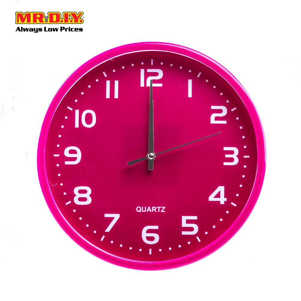 QUARTZ Wall Clock Long Lasting (23cm) - MR.DIY