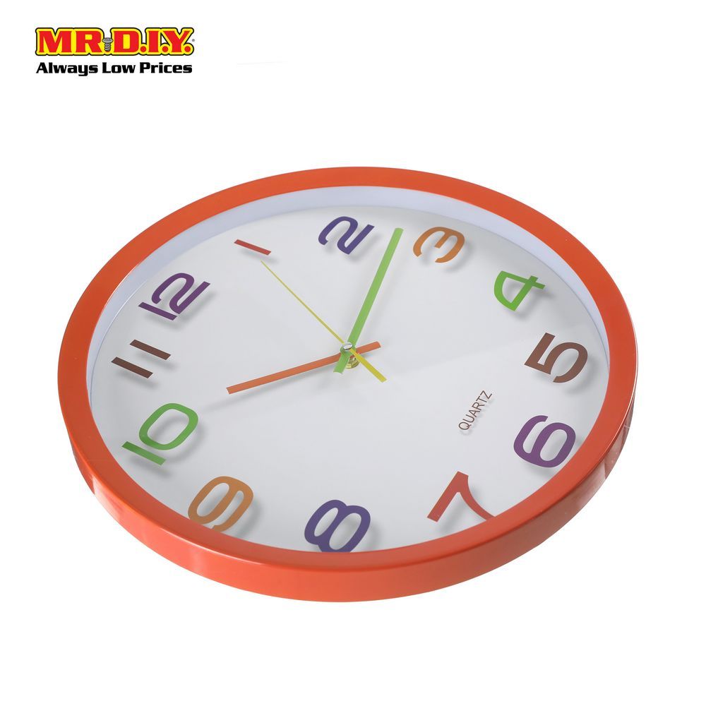 QUARTZ Face Round Wall Clock 13"
