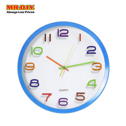 QUARTZ Face Round Wall Clock 13"