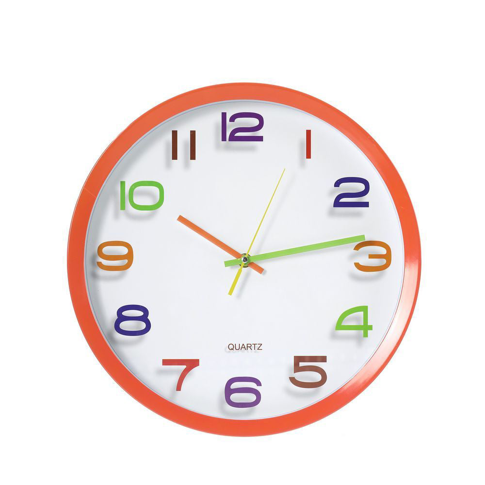 QUARTZ Face Round Wall Clock 13"