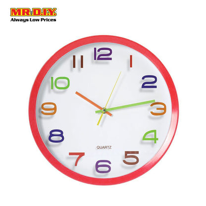 QUARTZ Face Round Wall Clock 13"