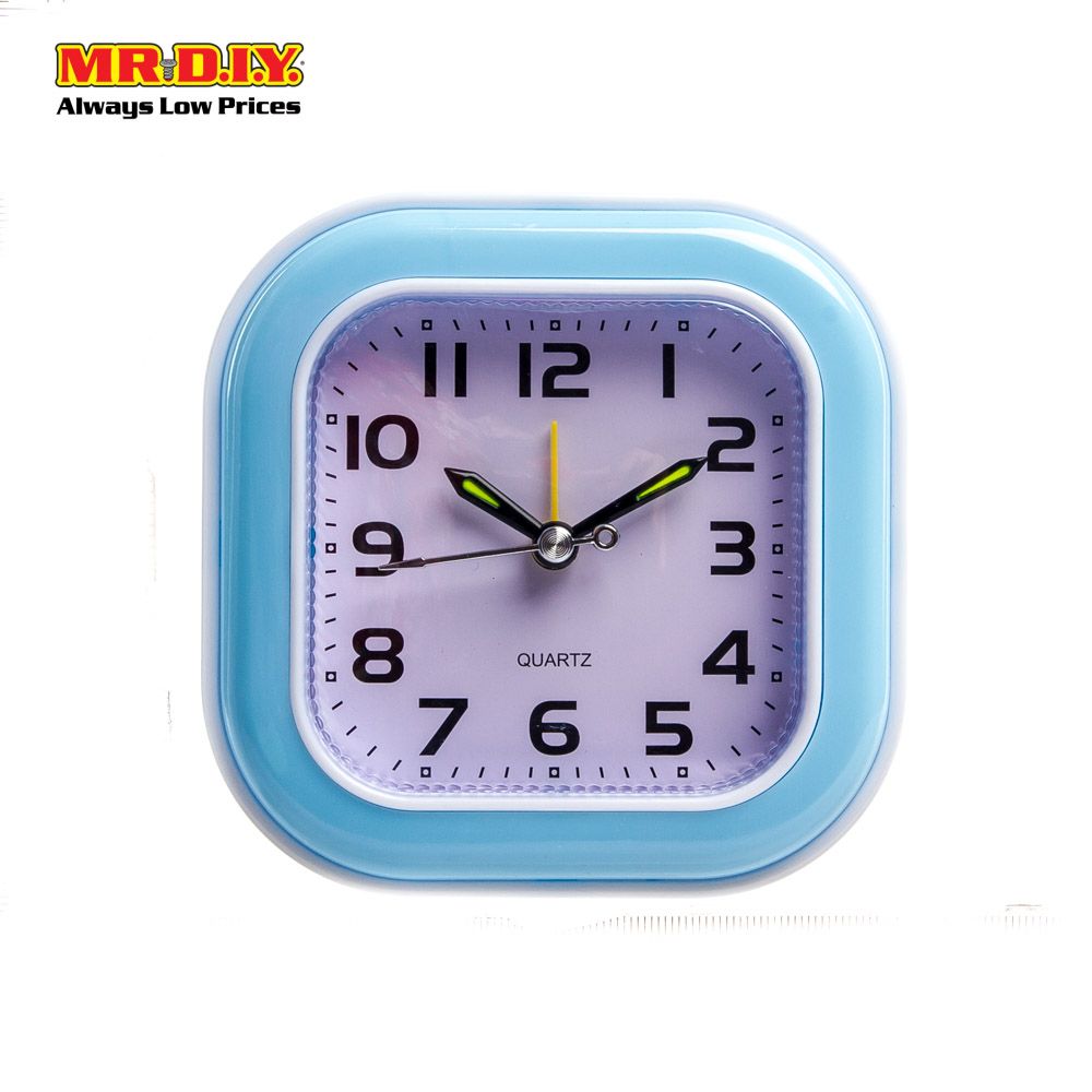 (MR.DIY) Quartz Square Alarm Clock (10x10cm)