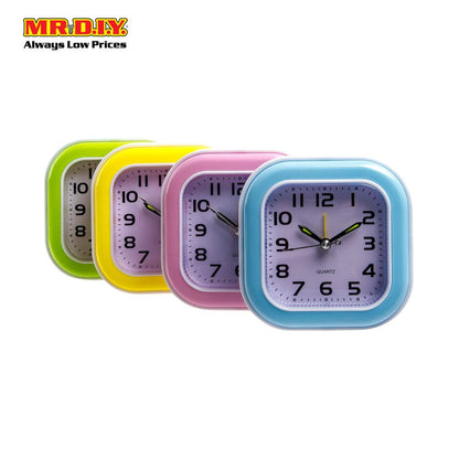 (MR.DIY) Quartz Square Alarm Clock (10x10cm)