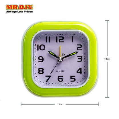 (MR.DIY) Quartz Square Alarm Clock (10x10cm)