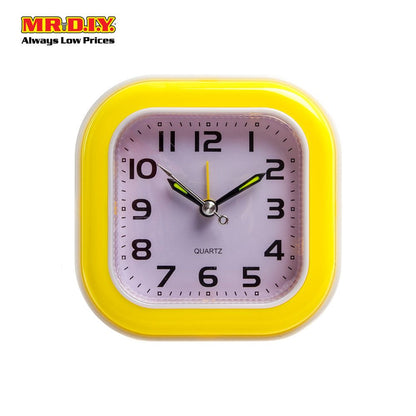 (MR.DIY) Quartz Square Alarm Clock (10x10cm)