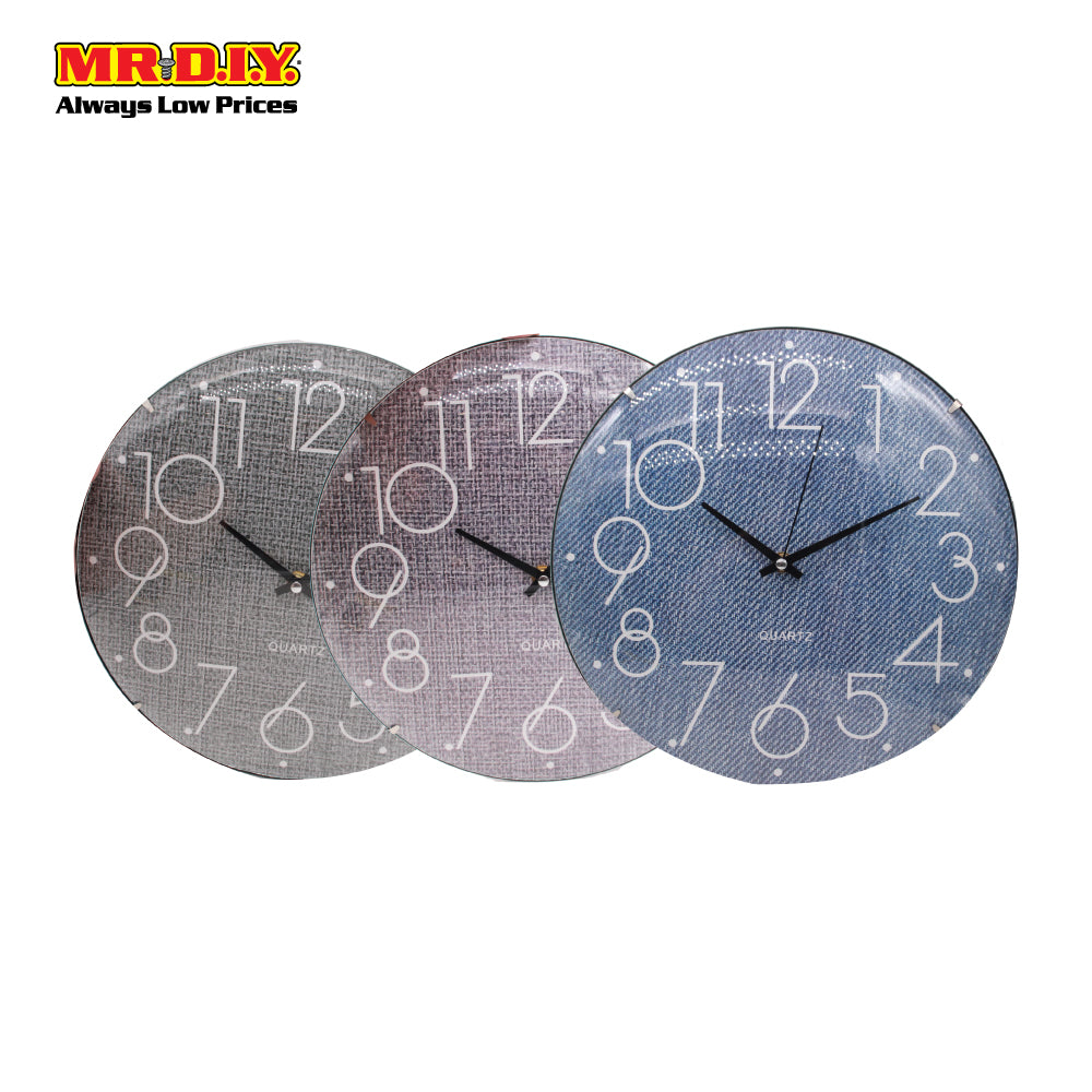 (MR.DIY) Quartz LJ-6129 Rimless Wall Clock 12 Inch KLJ-6129