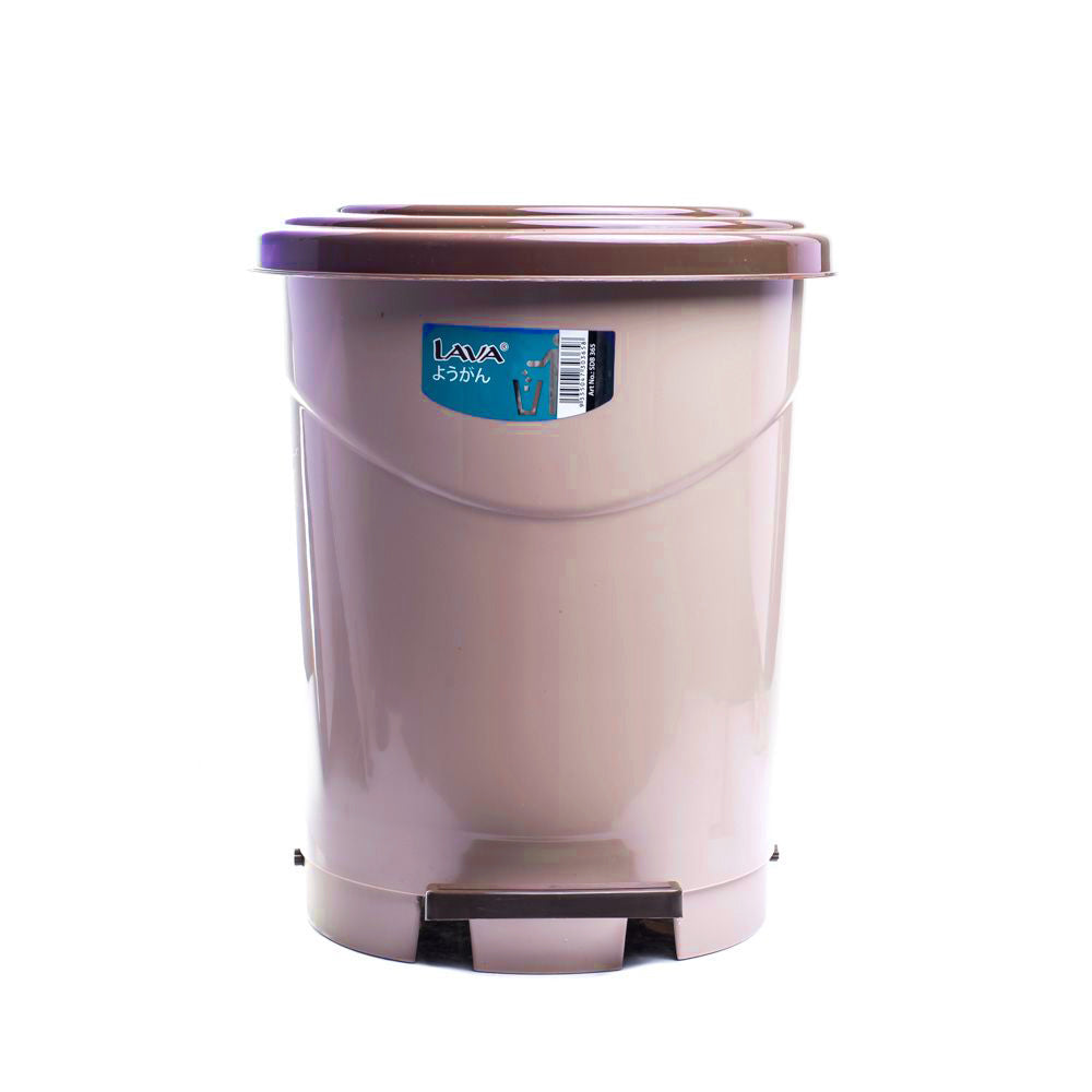 LAVA Plastic Round Step Dustbin (10L)