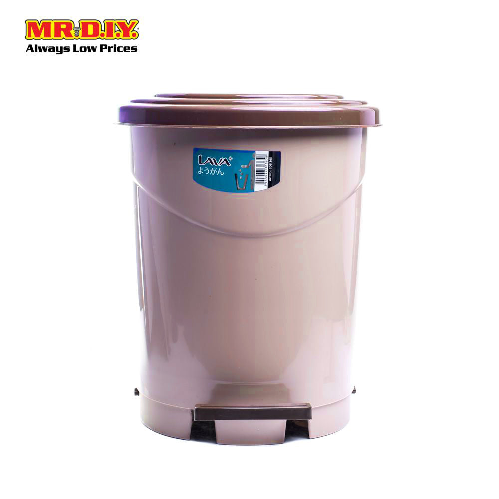 LAVA Plastic Round Step Dustbin (10L)