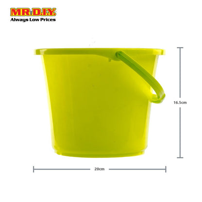 LAVA Plastic Heavy-Duty BPA-Free Bucket Water Pail 3L (16.5cm X 20cm)