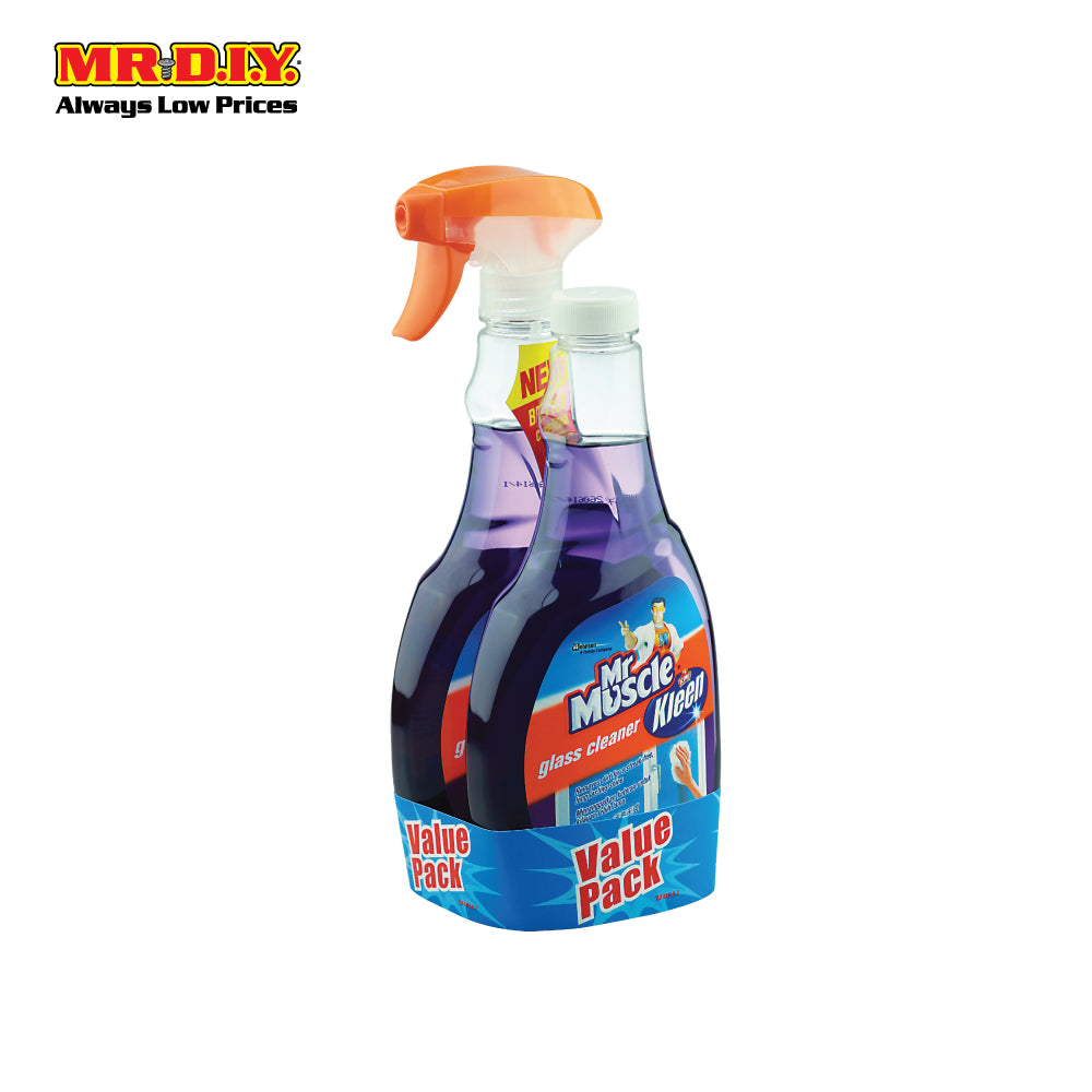 MR MUSCLE  Value Pack Kiwi Kleen Glass Cleaner Lavender (2 X 500ml)