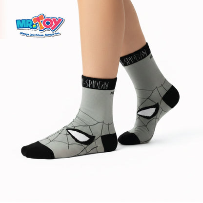 MARVEL Spider-Man Grey Adult Socks 2 Pairs (24-26cm)
