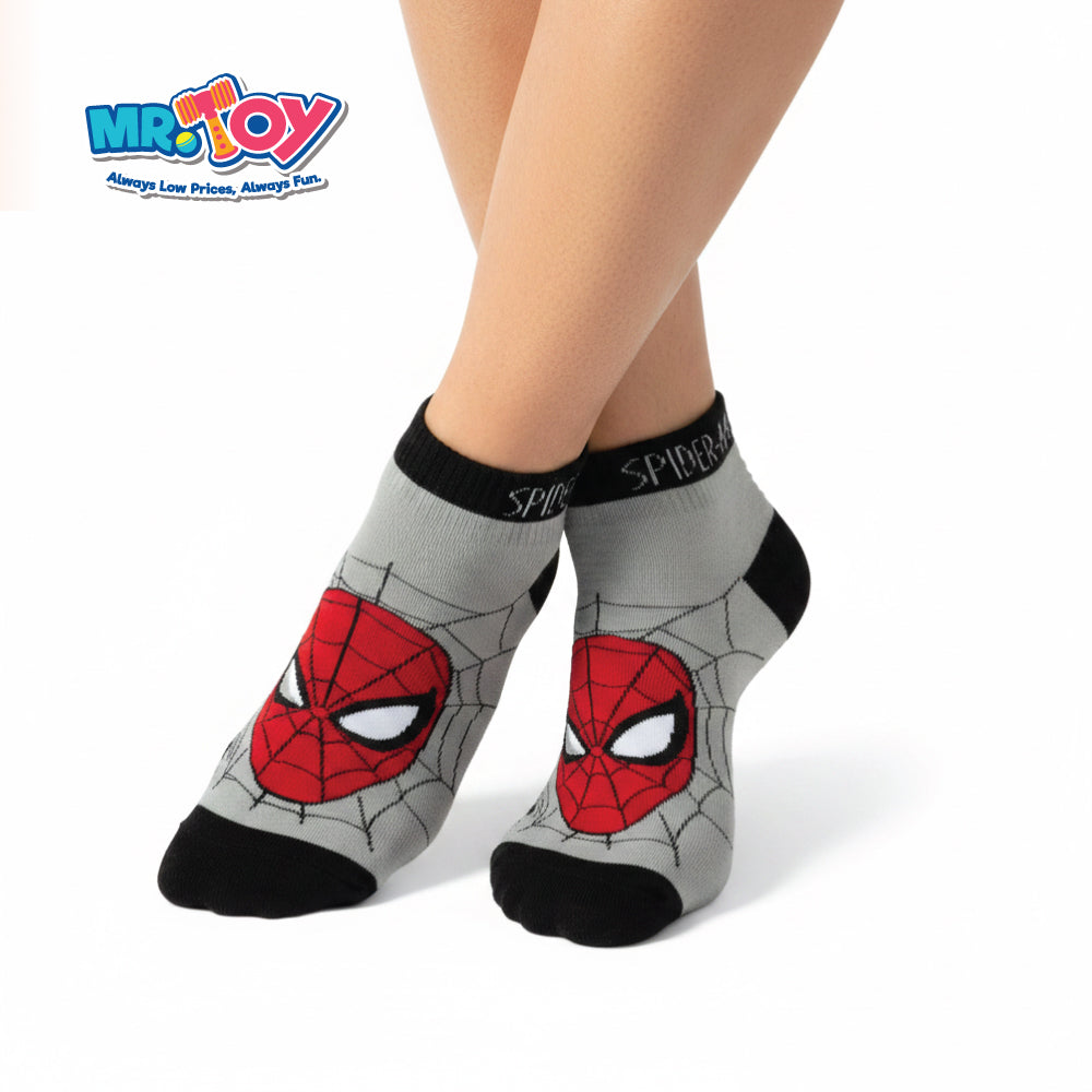 MARVEL Spider-Man Grey Adult Socks 2 Pairs (24-26cm)