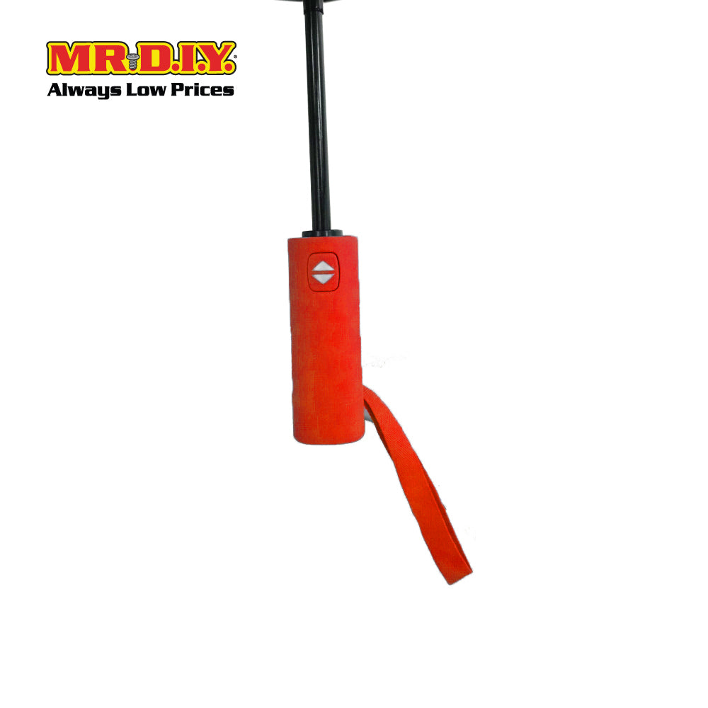 (MR.DIY) 12 Ribs Automatic Folding Large Umbrella - Red - Color Series