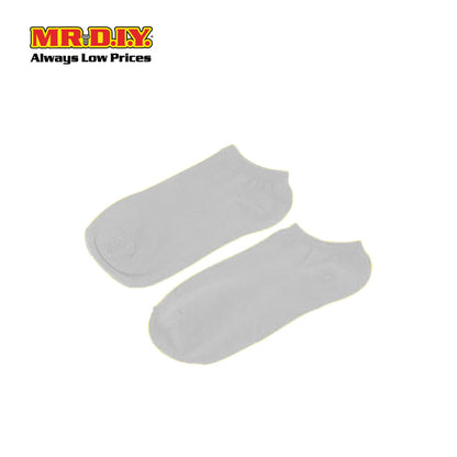 (MR.DIY) Unisex Adult Invisible Low Cut Cotton Socks - Grey - Color Series