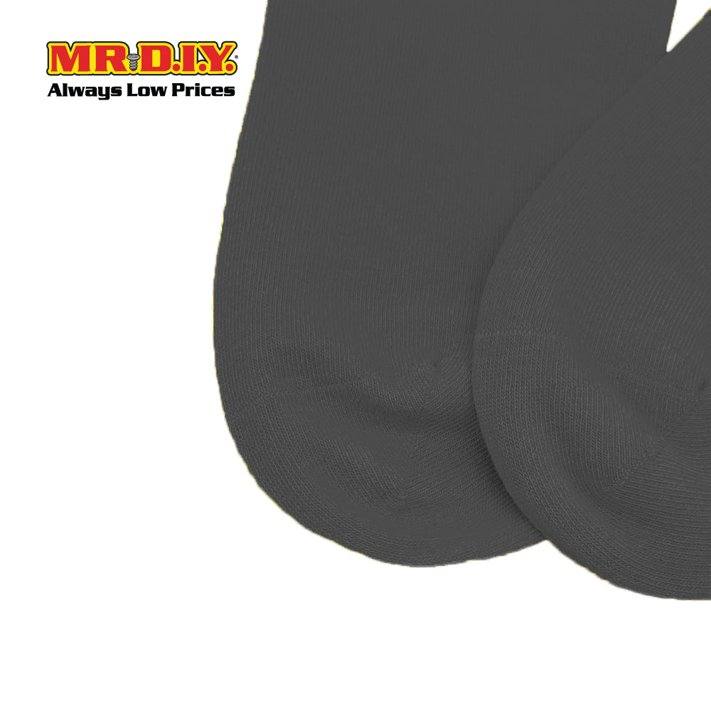 (MR.DIY) Unisex Adult Ankle Casual Cotton Socks - Black - Color Series