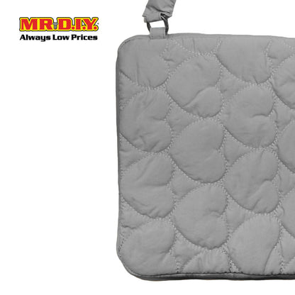 (MR.DIY) Heart Briefcase Office Laptop bag  - GREY - Color Series