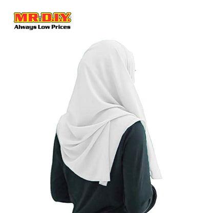 (MR. DIY) Basic Chiffon Scarf (45inch)' - Off White - Color Series