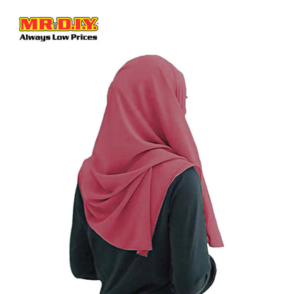 (MR. DIY) Basic Chiffon Scarf (45inch) - Red - Color Series