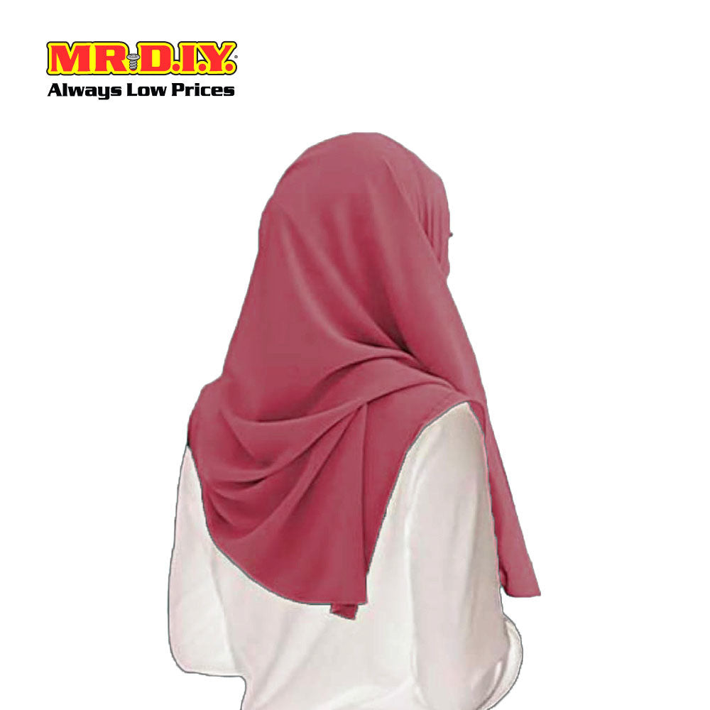 (MR. DIY) Basic Chiffon Scarf (45inch) - Red - Color Series