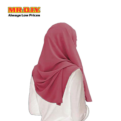 (MR. DIY) Basic Chiffon Scarf (45inch) - Red - Color Series