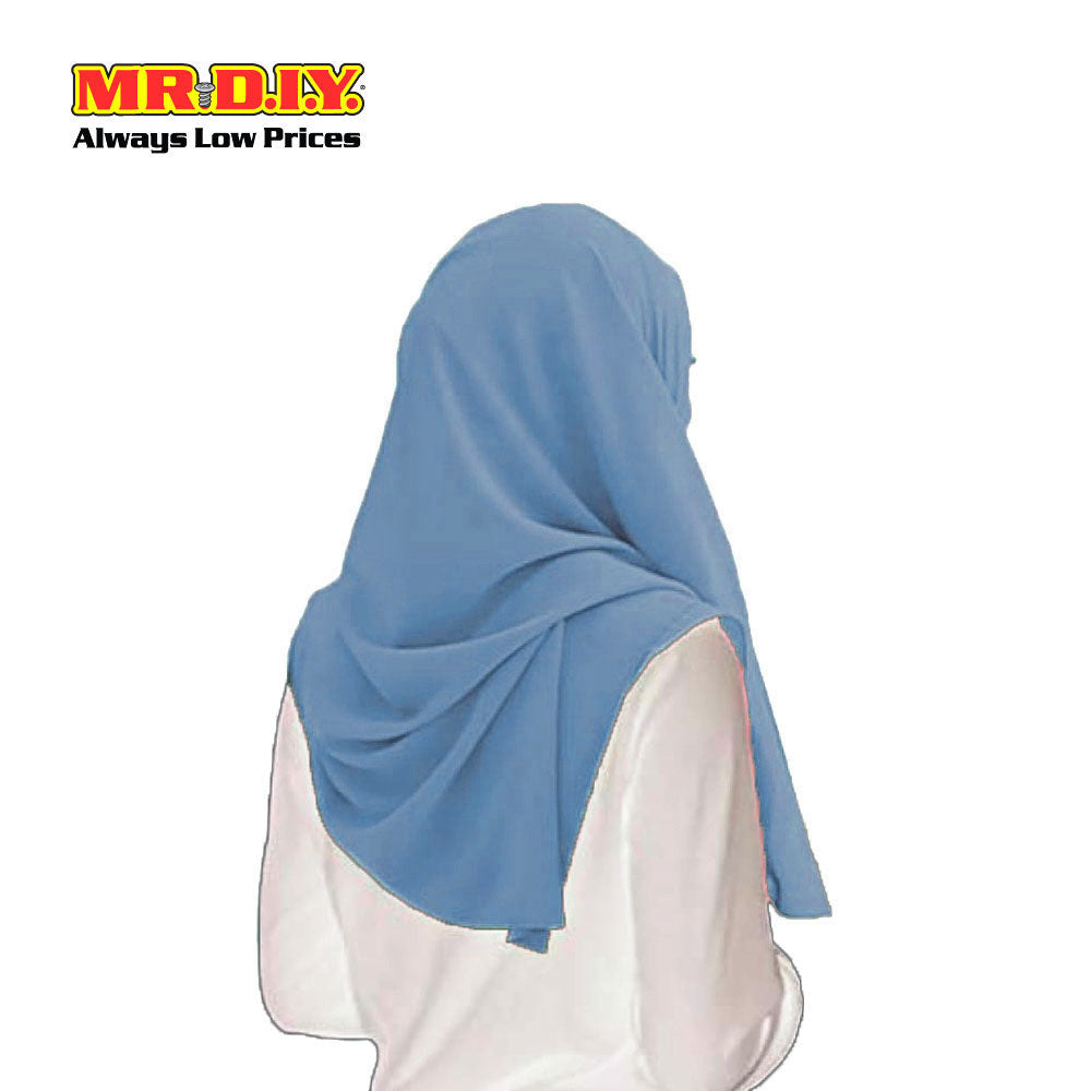 (MR. DIY) Basic Chiffon Scarf (45inch) - Light Blue - Color Series